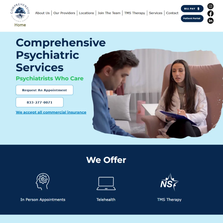 Client photo · Comprehensive Psychiatric Services
